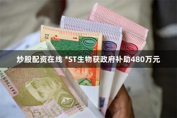 炒股配资在线 *ST生物获政府补助480万元